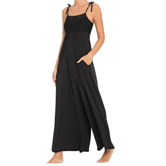 Robin Piccone Other - Robin Piccone Chira Jumpsuit Cover Up Size M Black NWOT